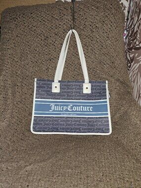 JUICY COUTURE-Fashionista Tote-Status Denim-Large-Near Mint